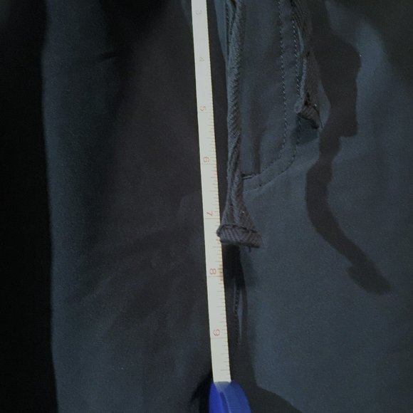 Silky Navy Blue Capri Pants SIZE 14 by INTRO love the fit STRETCH CARGO - Picture 6 of 7